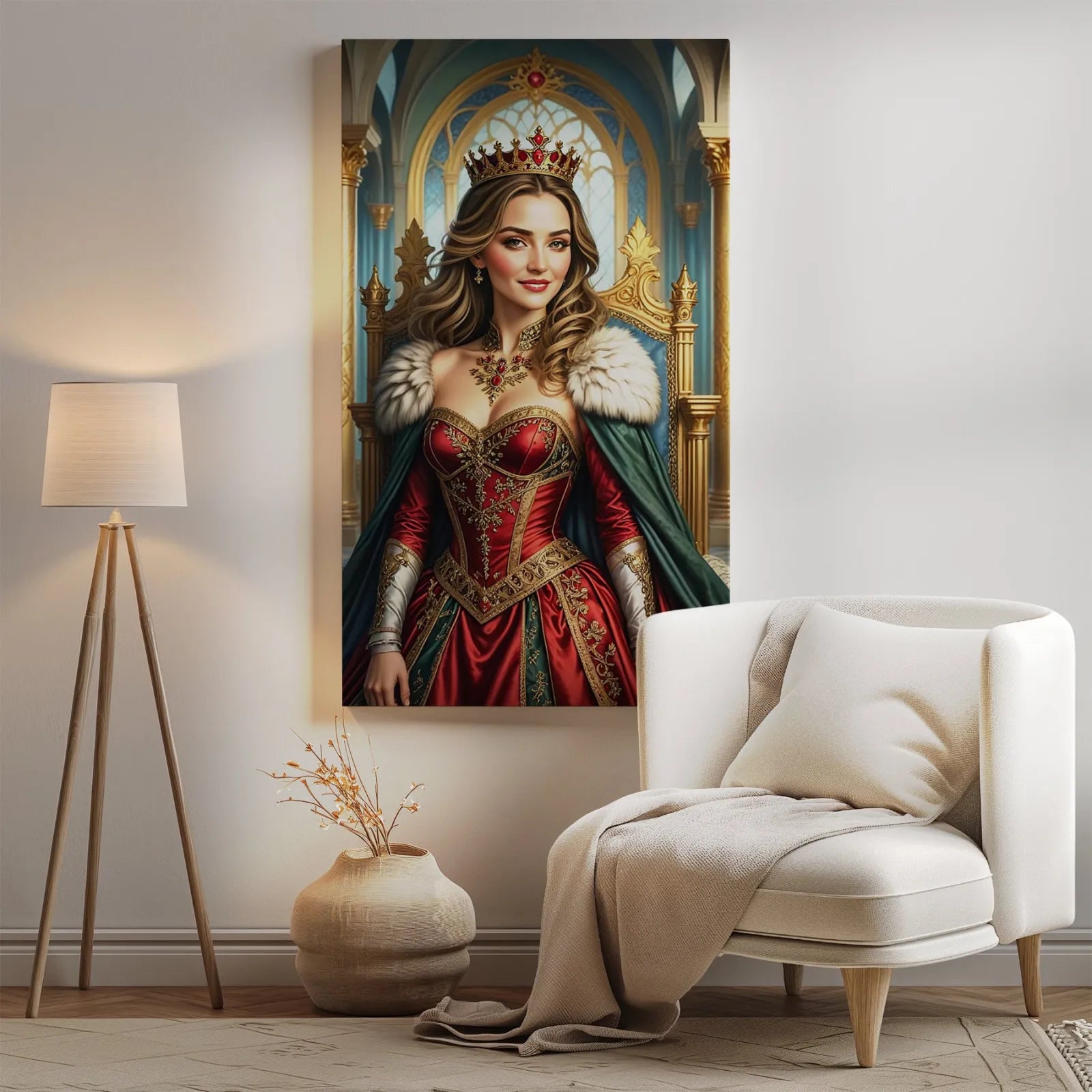Framed portrait of a queen from Królewski Portret Kobiety na Urodziny