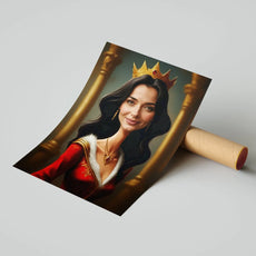 Portret Królowej w stylu malarskim na plakacie Królewski Portret Królowej