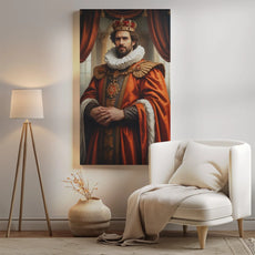 Royal portrait canvas of a young man titled Królewski portret młodego mężczyzny