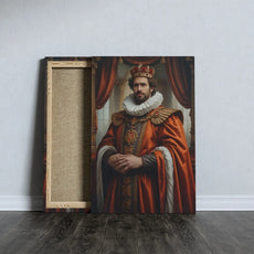 Canvas print of a king in Królewski portret młodego mężczyzny design
