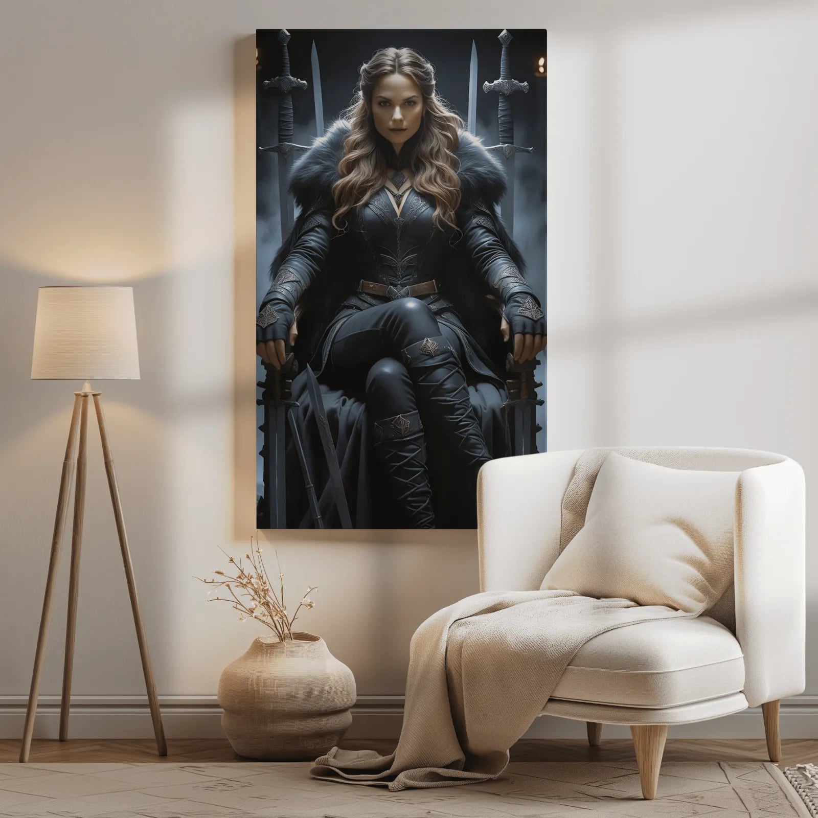 Framed canvas print Królowa Północy idealna do nowoczesnych wnętrz