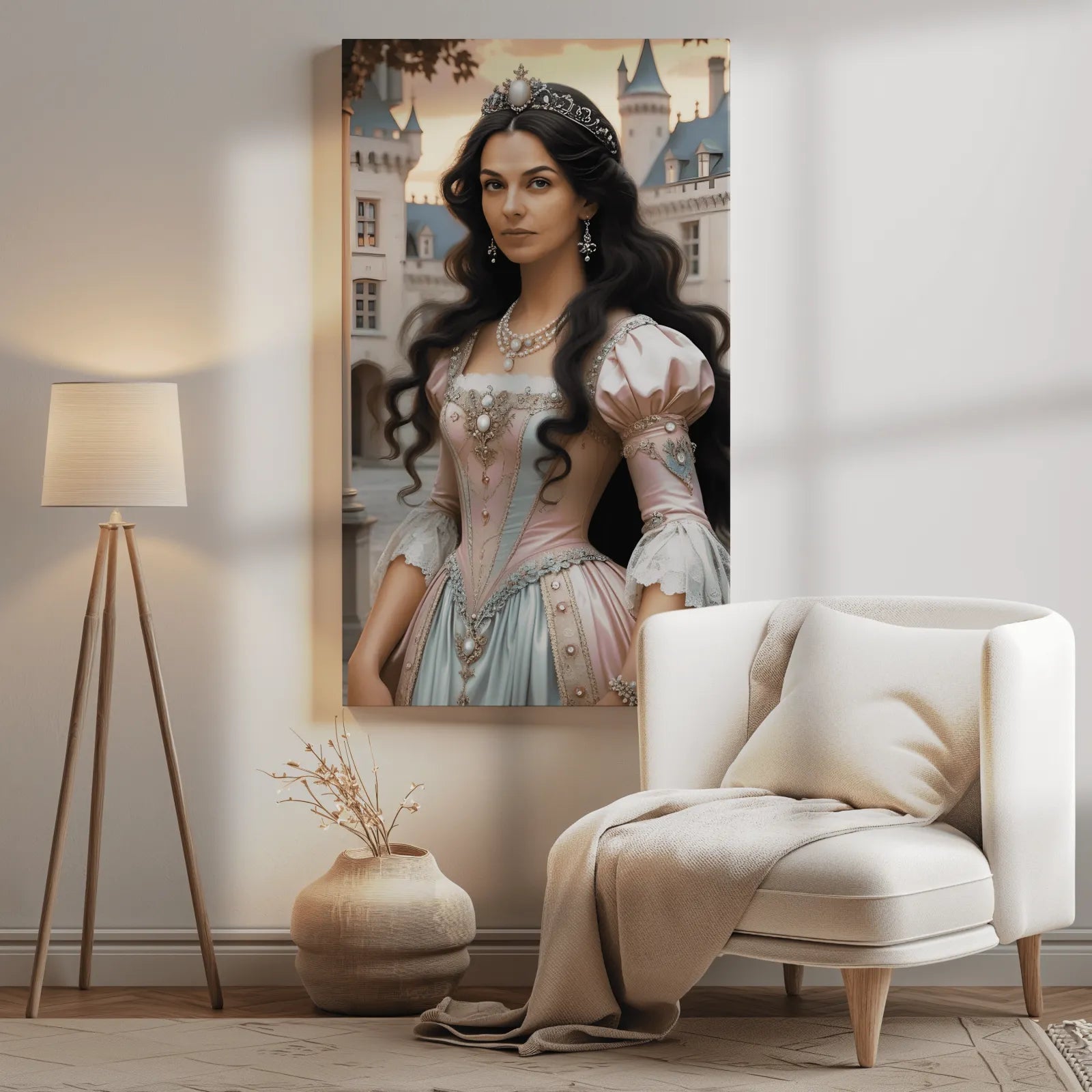 Framowany portret księżniczki w produkcie Księżniczka Dworu