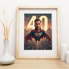 Karykatura superbohatera – portret ze zdjęcia