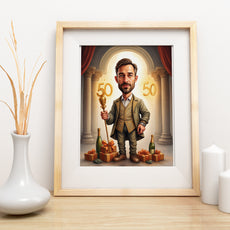 Gentleman w Pałacowej Scenie z Prezentami