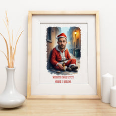 Śmieszny prezent na święta z życzeniami