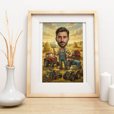 Pomysł na prezent dla rolnika - karykatura