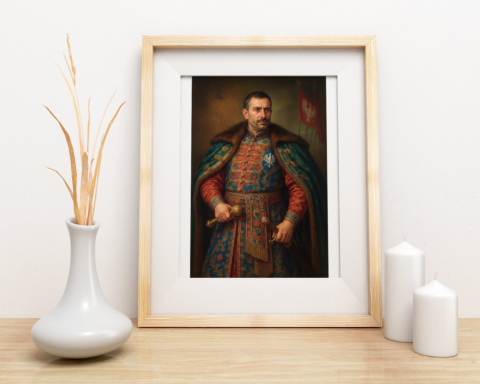 Portret szlachcica ze zdjęcia