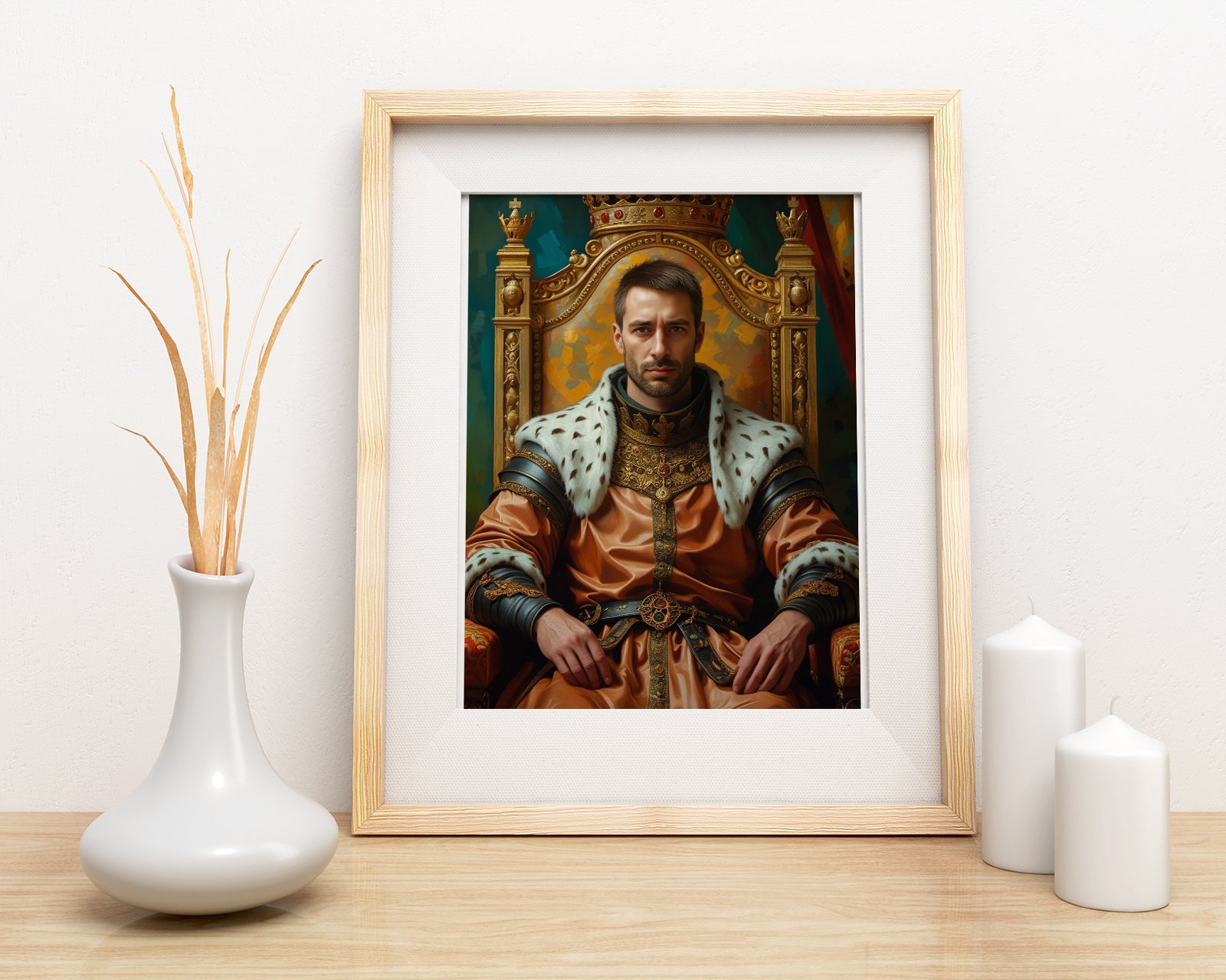 Królewski portret prezent – luksusowy portret ze zdjęcia