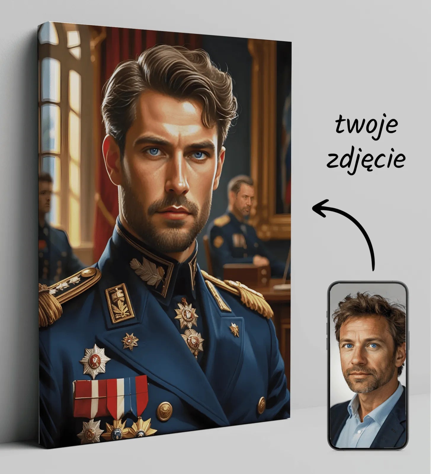 Personalizowany portret w kanwie Marszałek Polski – Duma Narodu