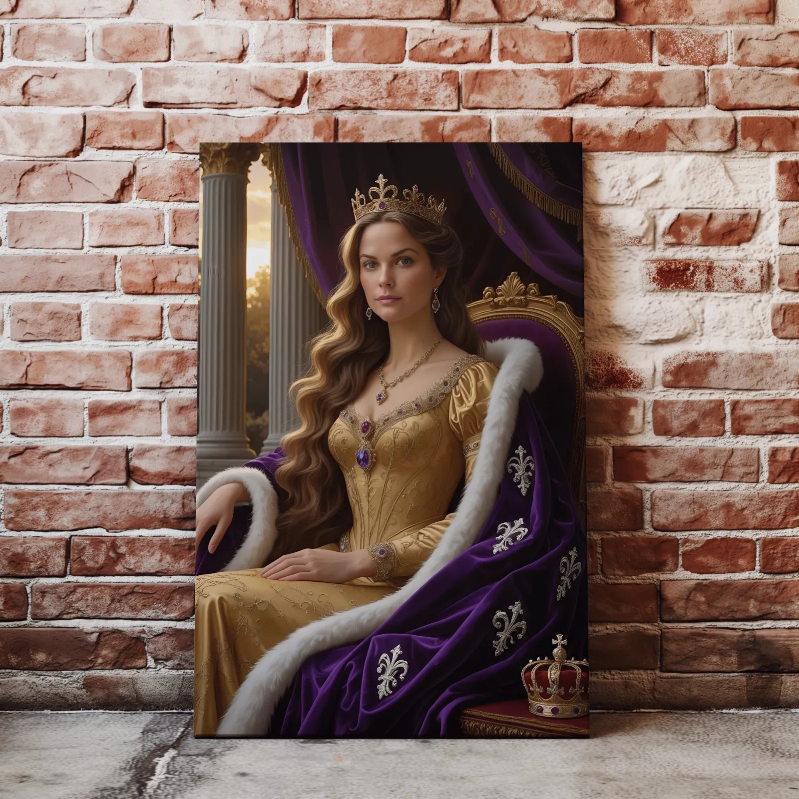 Portret Królowej na płótnie w produkcie Monarchini
