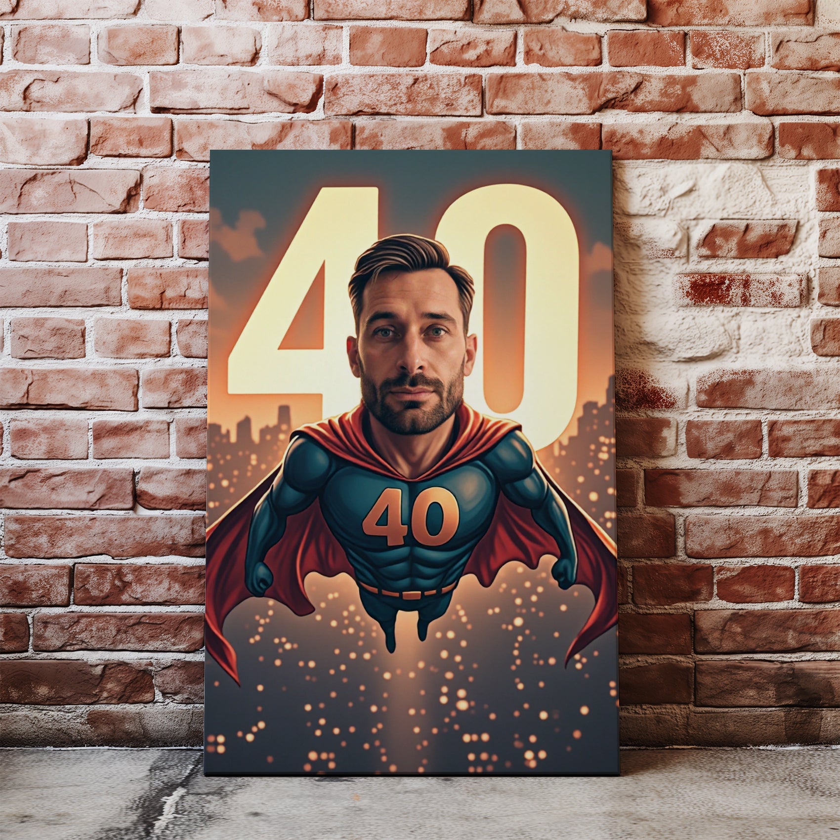 Karykatura superbohatera – portret ze zdjęcia