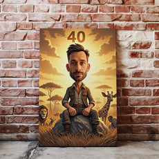 Portrety karykatury na zamówienie – Safari