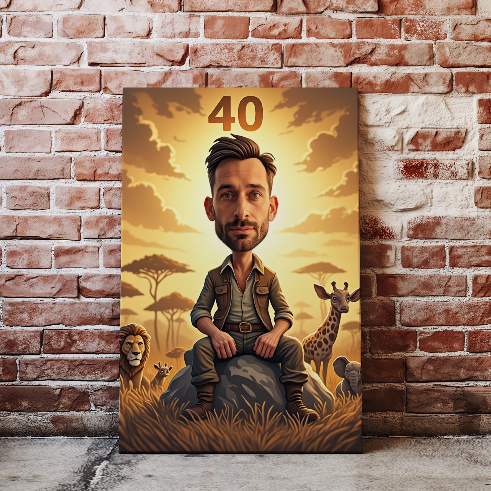 Portrety karykatury na zamówienie – Safari