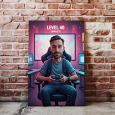 Karykatura ze zdjęcia – gracz Level 40 lub inny