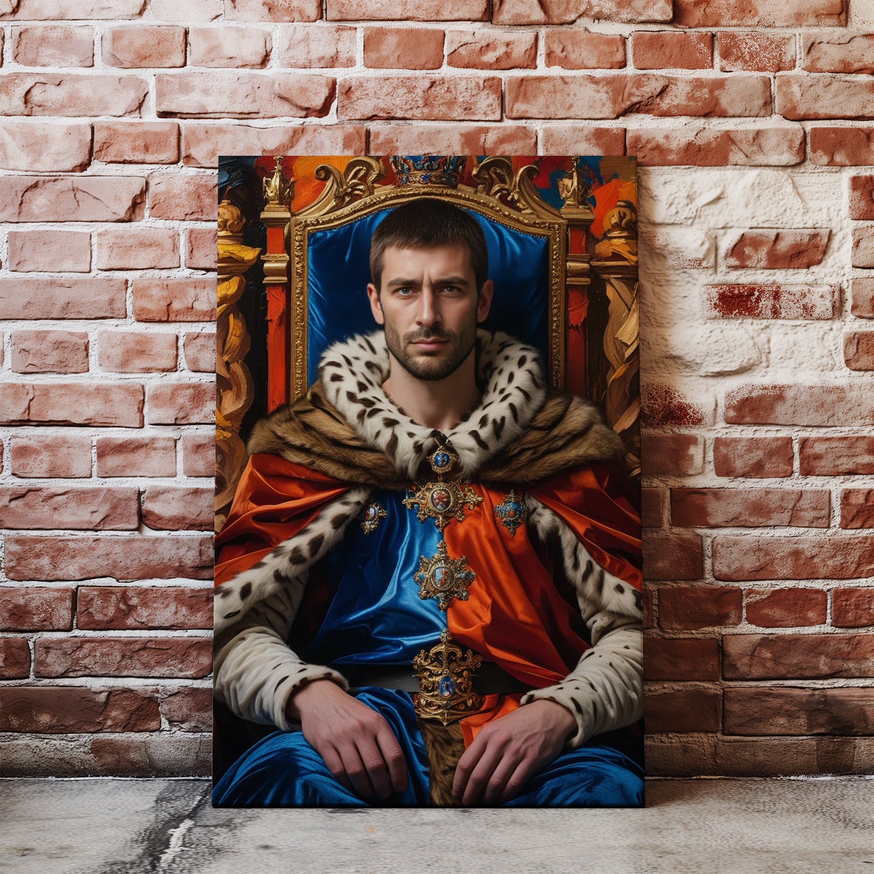 Królewski portret ze zdjęcia