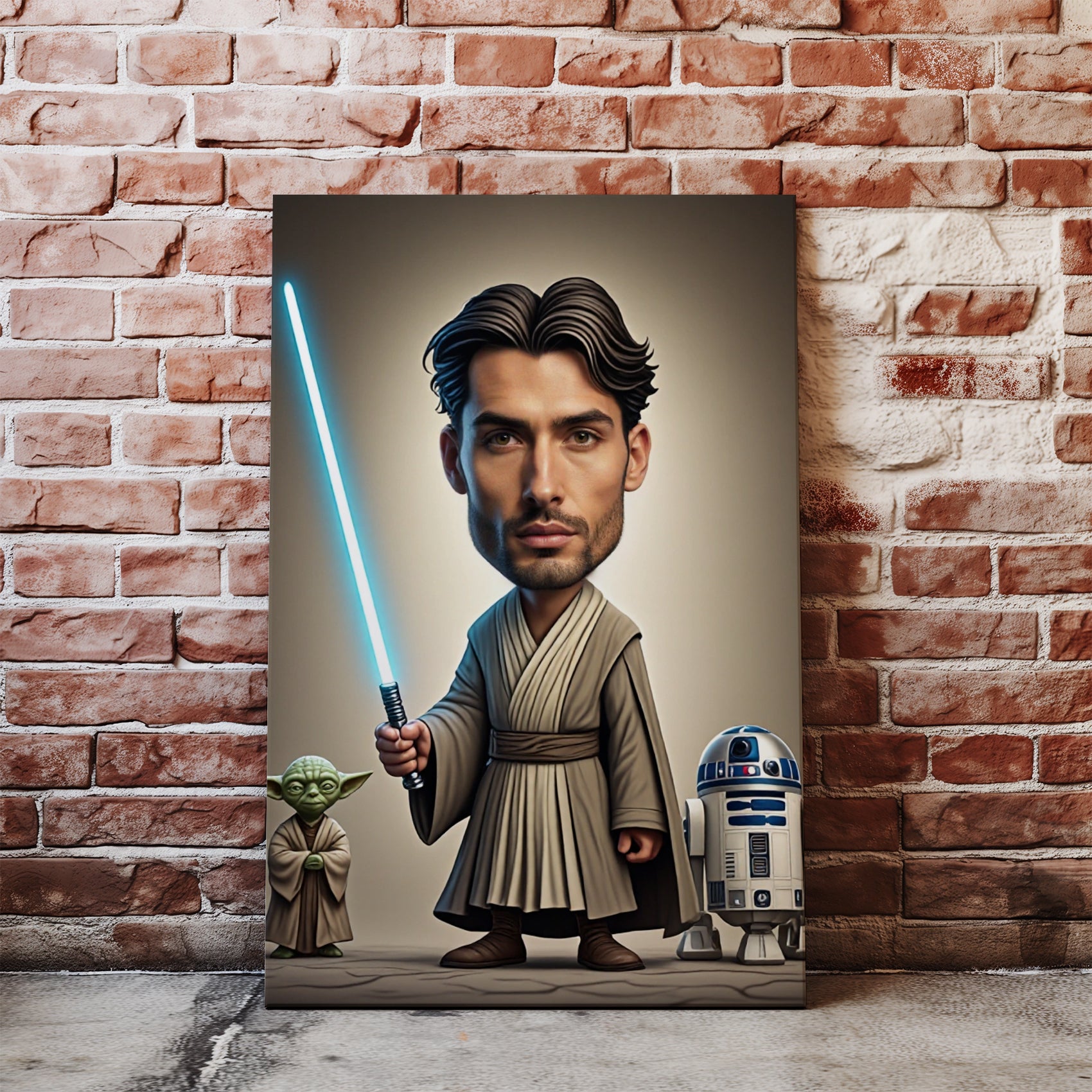 Pomysł na prezent dla fana Star Wars – karykatura Jedi