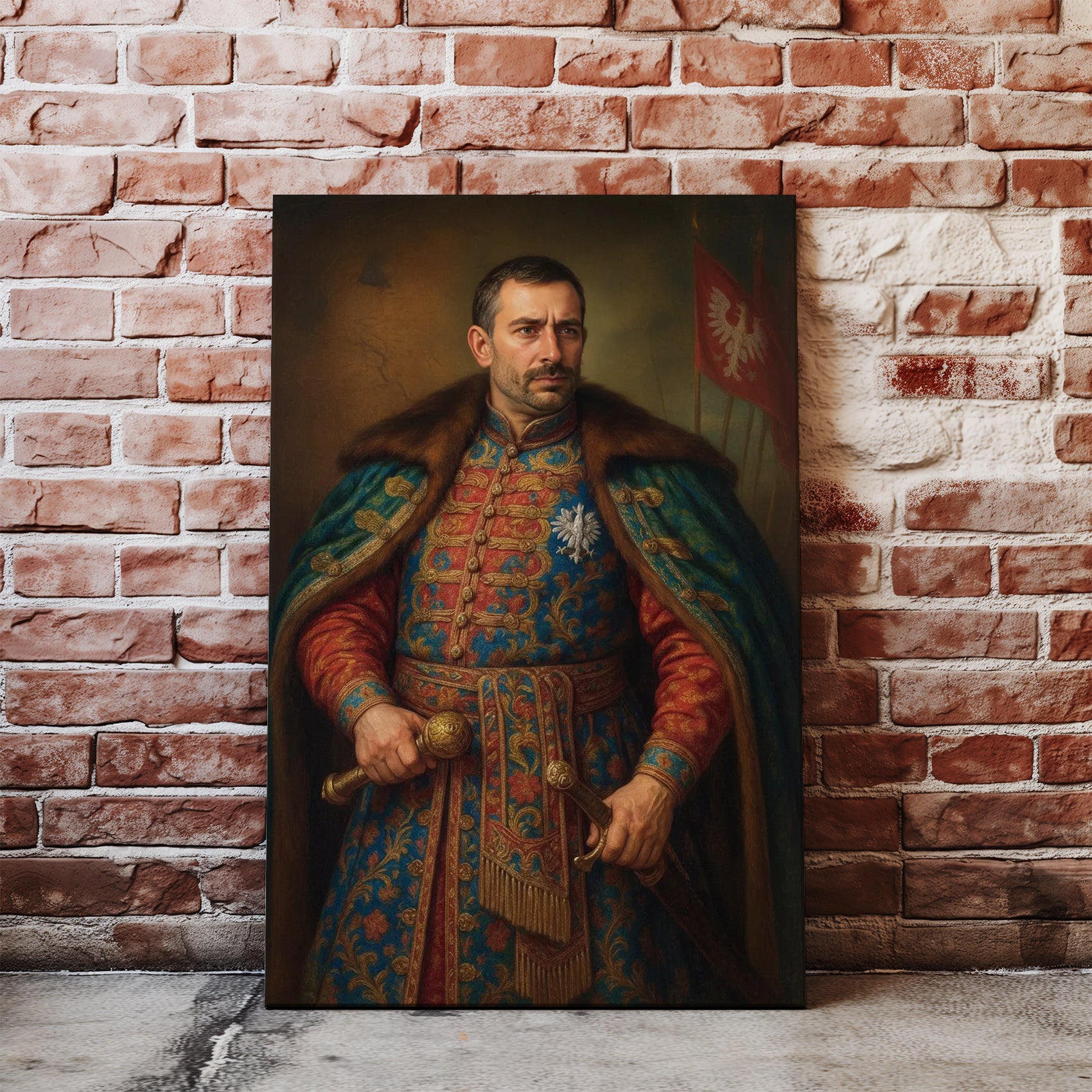 Portret szlachcica ze zdjęcia