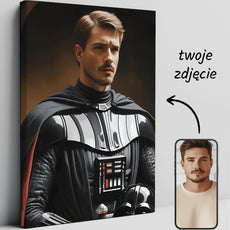 Personalizowany portret Dartha Vadera na płótnie Gwiezdne Wojny