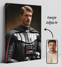 Personalizowany portret Dartha Vadera na płótnie Gwiezdne Wojny
