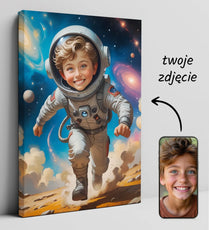 Personalizowany obrazek astronoty dla dzieci jako wyjątkowy prezent