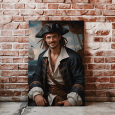 Portret Jack Sparrow z Piratów z Karaibów na płótnie jako dekoracja ścienna