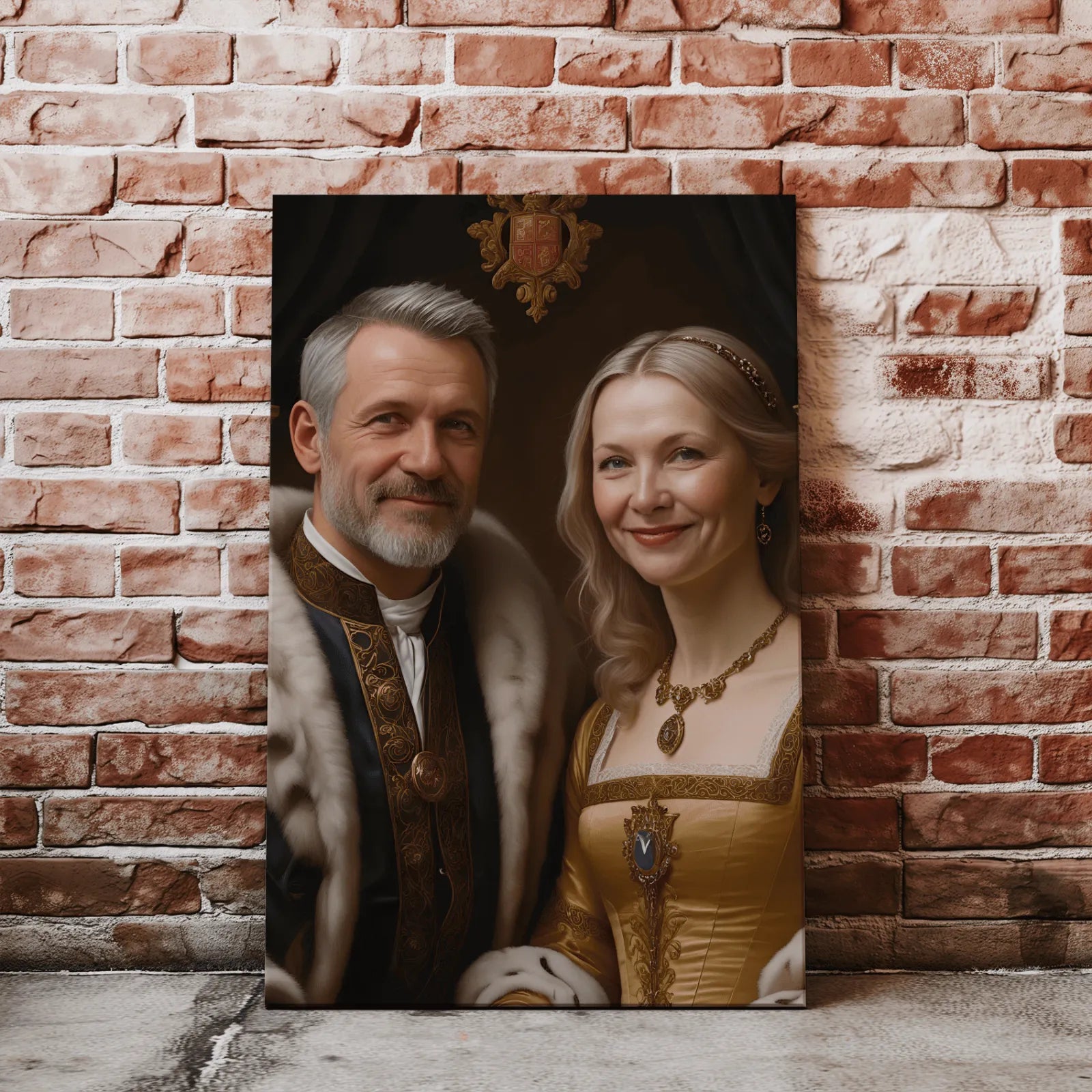 Renaissance-style portrait of a couple in Portret Królewski Król i Królowa