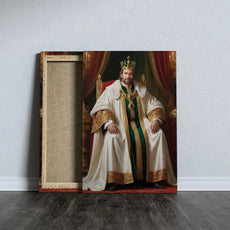 Canvas print of a king on a throne, Portret Królewski artwork