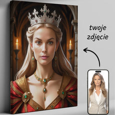 Obraz na płótnie Królowa w produkcie Portret Królowa dla miłośników sztuki