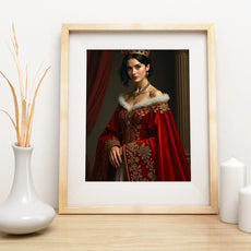 Framed portrait of a queen in Portret Księżniczki ze zdjęcia product