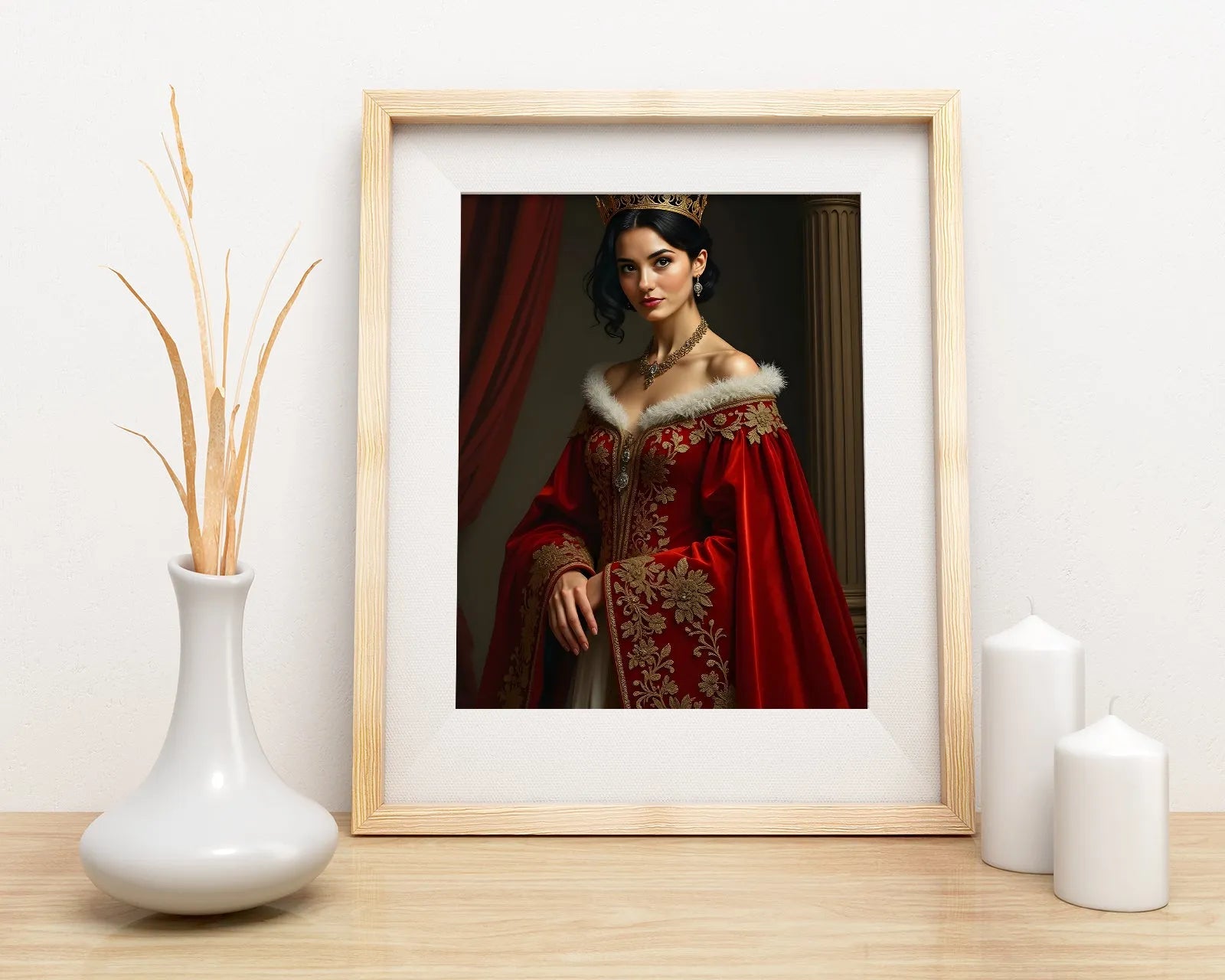 Framed portrait of a queen in Portret Księżniczki ze zdjęcia product