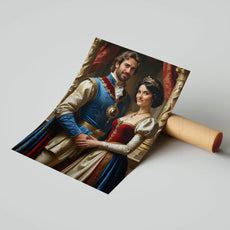 Royal portrait print w produkcie Portret pary królewskiej