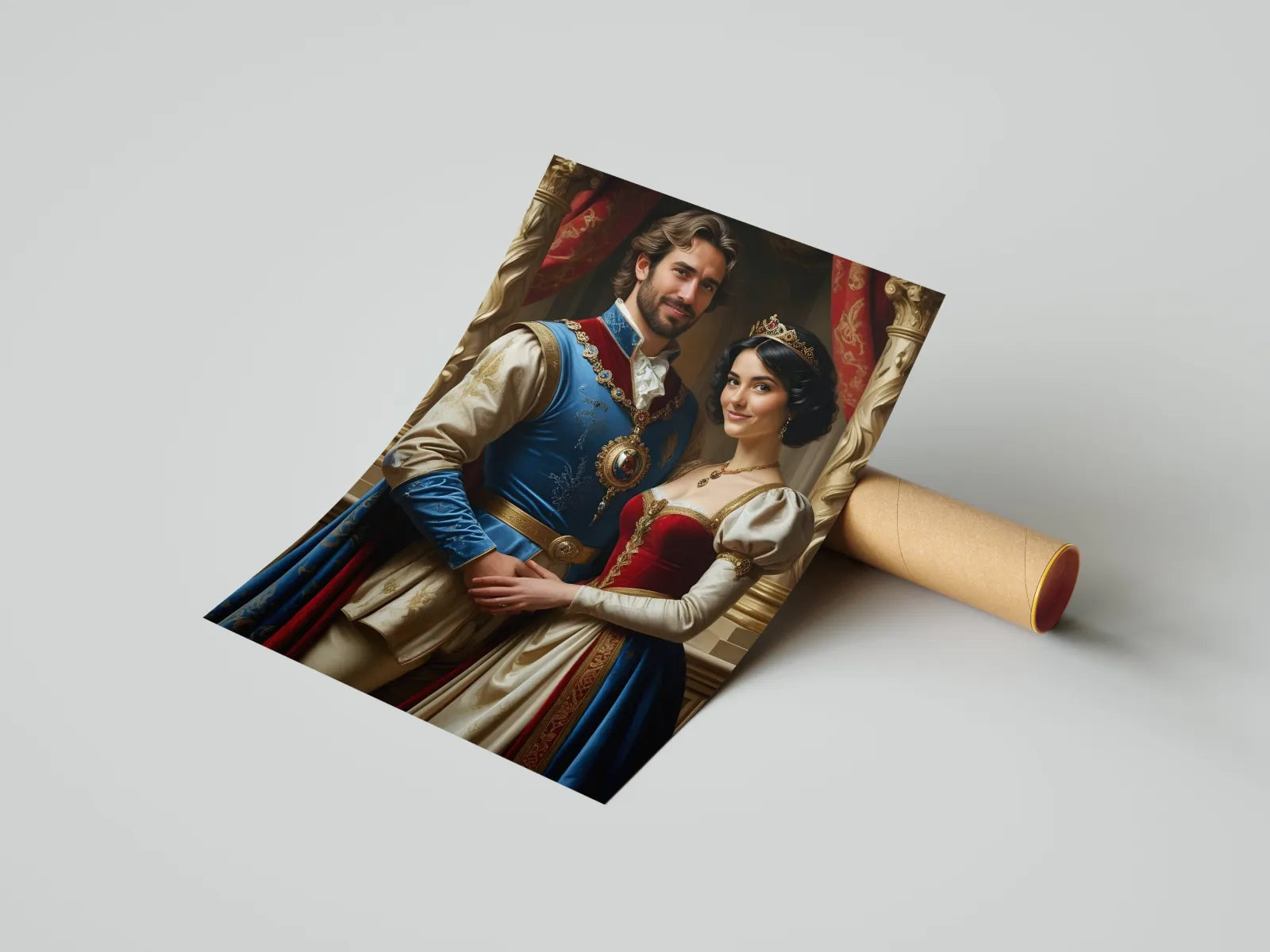 Royal portrait print w produkcie Portret pary królewskiej