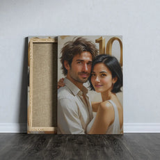 Canvas print przedstawiający parę na rocznicę ślubu Portret pary na rocznicę ślubu