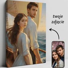 Customizable canvas print Portret Titanic for personalized home decor