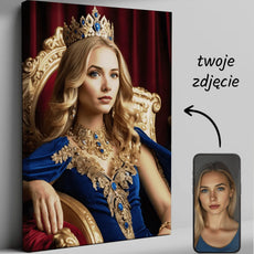 Personalizowany obraz na płótnie Portret Współczesnej Królowej