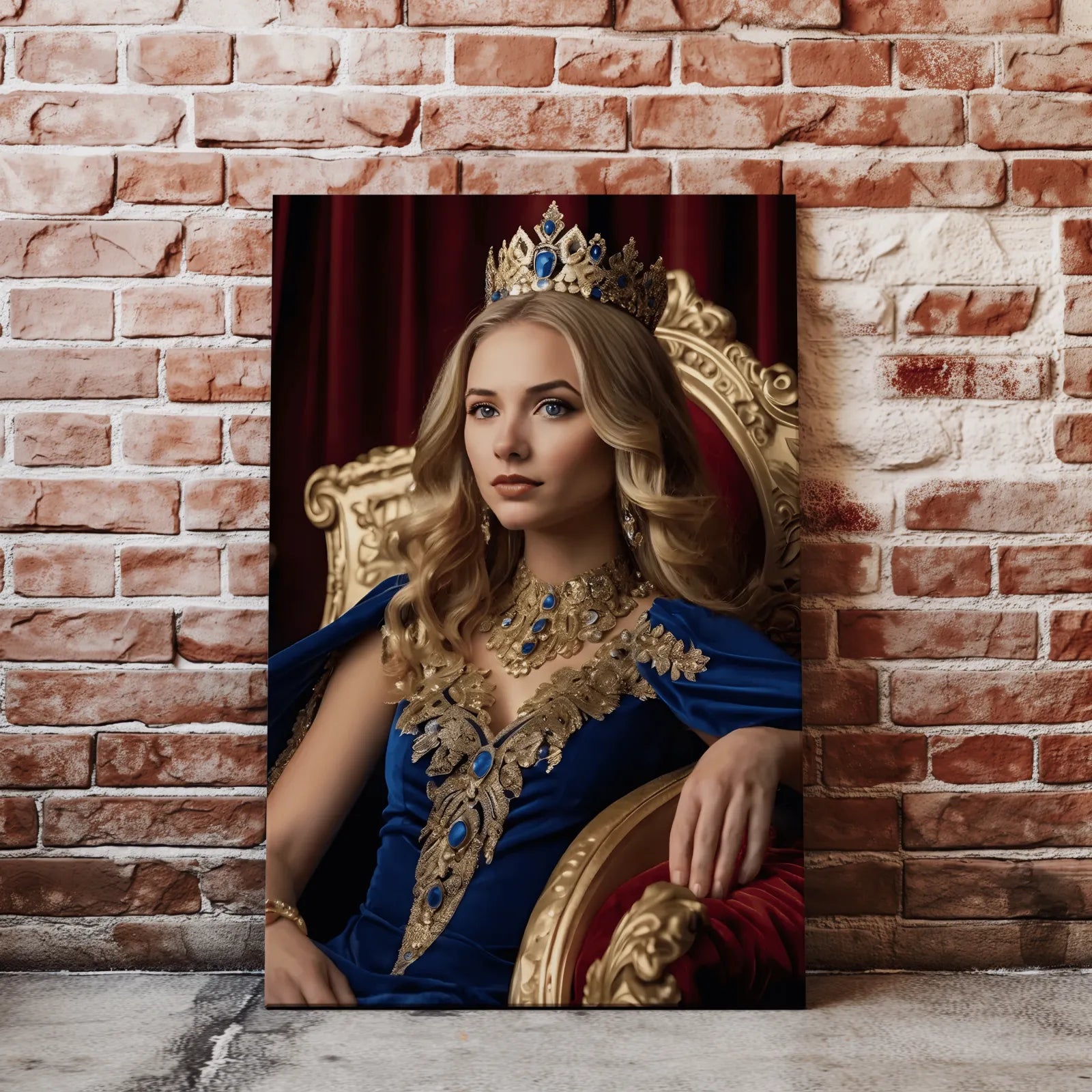 Portret Współczesnej Królowej - elegancki obraz królowej w nowoczesnym stylu