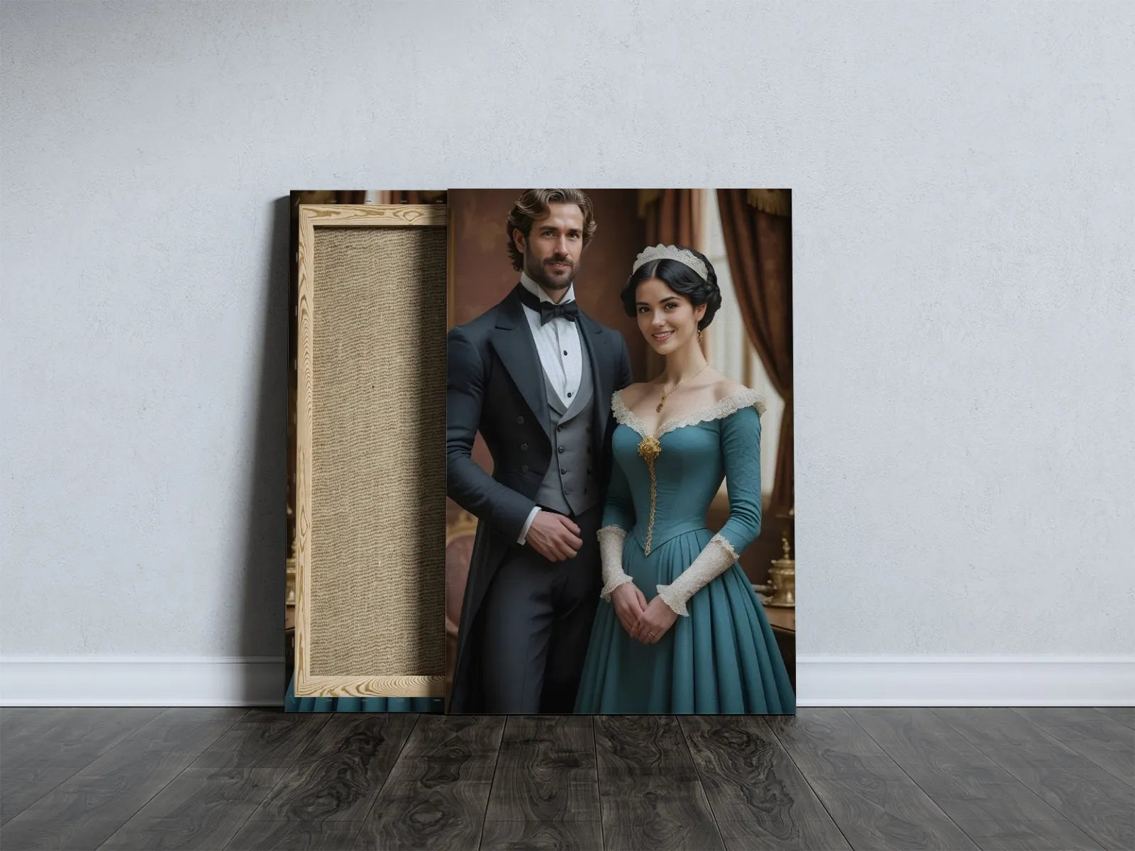 Framowane portret Victorian pary w stylu renesansowym do produktu Portrety Pary