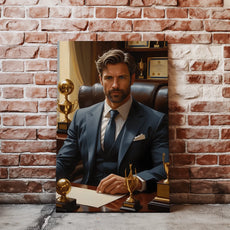 Framed portrait of a handsome businessman in Prezes firmy marzeń product