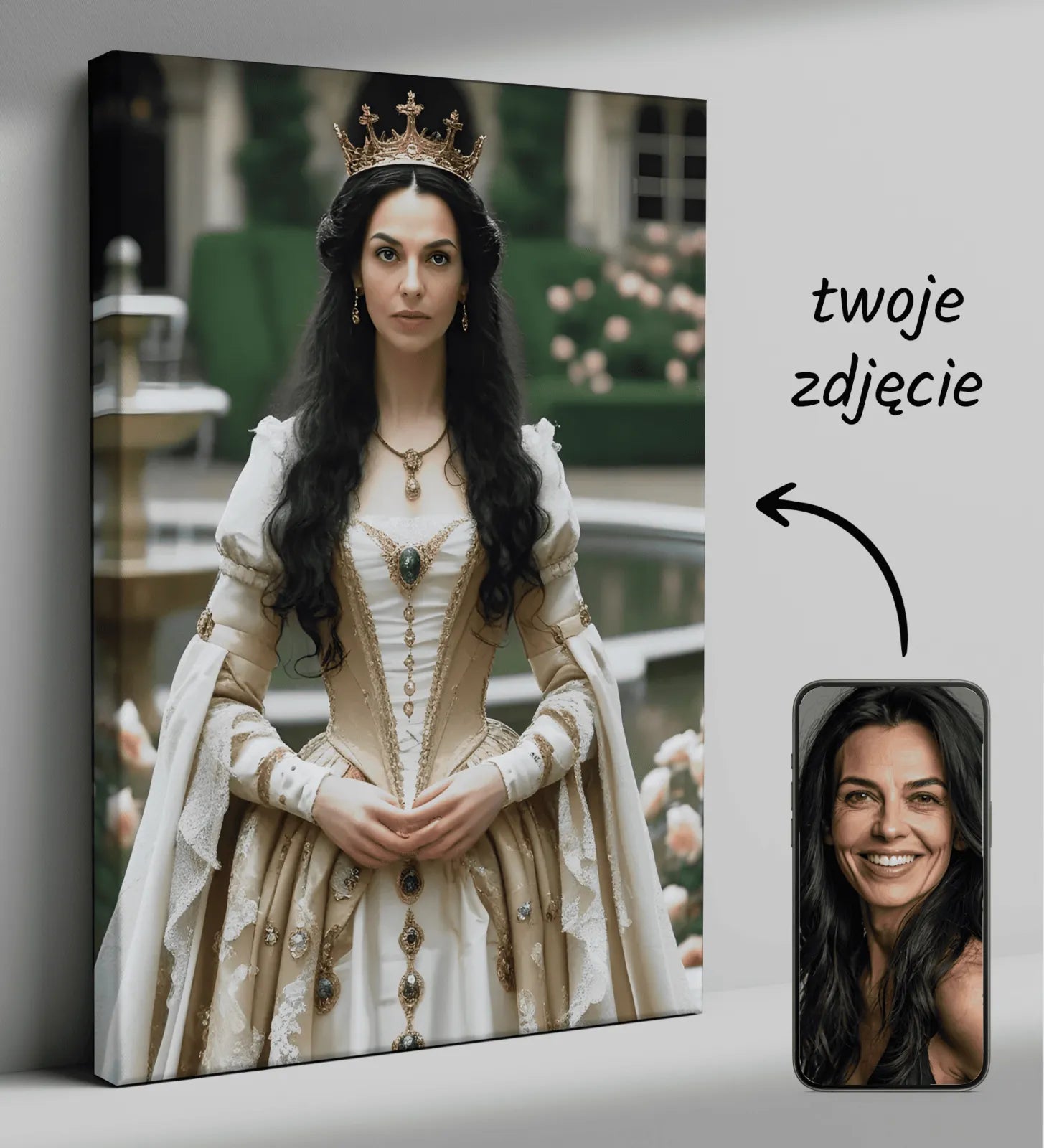 Personalizowalny wydruk na płótnie Romantyczna Księżniczka Świtu