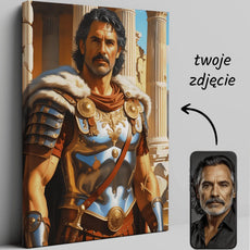 Personalizowany portret wojownika rzymskiego na płótnie Rzymski Legionista