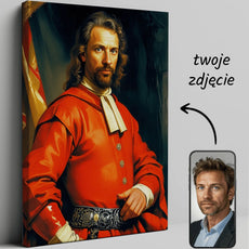 Personalizowany portret w stylu renesansu Sarmacki portret polskiego szlachcica
