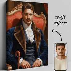 Personalizowany obraz na płótnie Szlachetny Lord w stylu regalnym