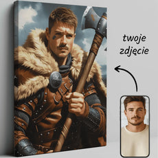 Portret Wikinga na płótnie w produkcie Viking z Północy
