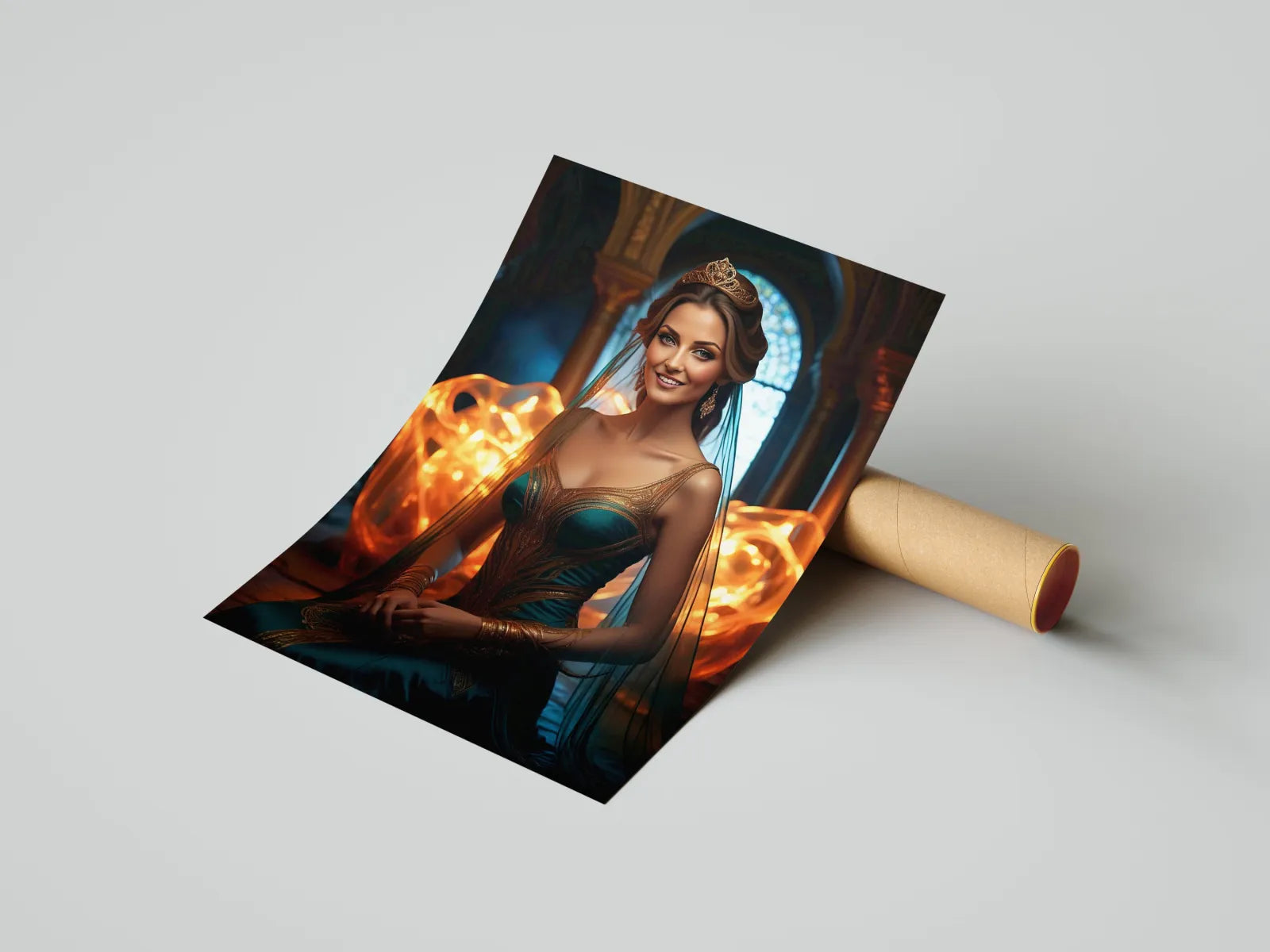 Wyjątkowy portret kobiety na urodziny z motywem Princess Jasmine poster
