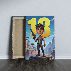 Pomysły na 18 urodziny – karykatura w stylu Fortnite