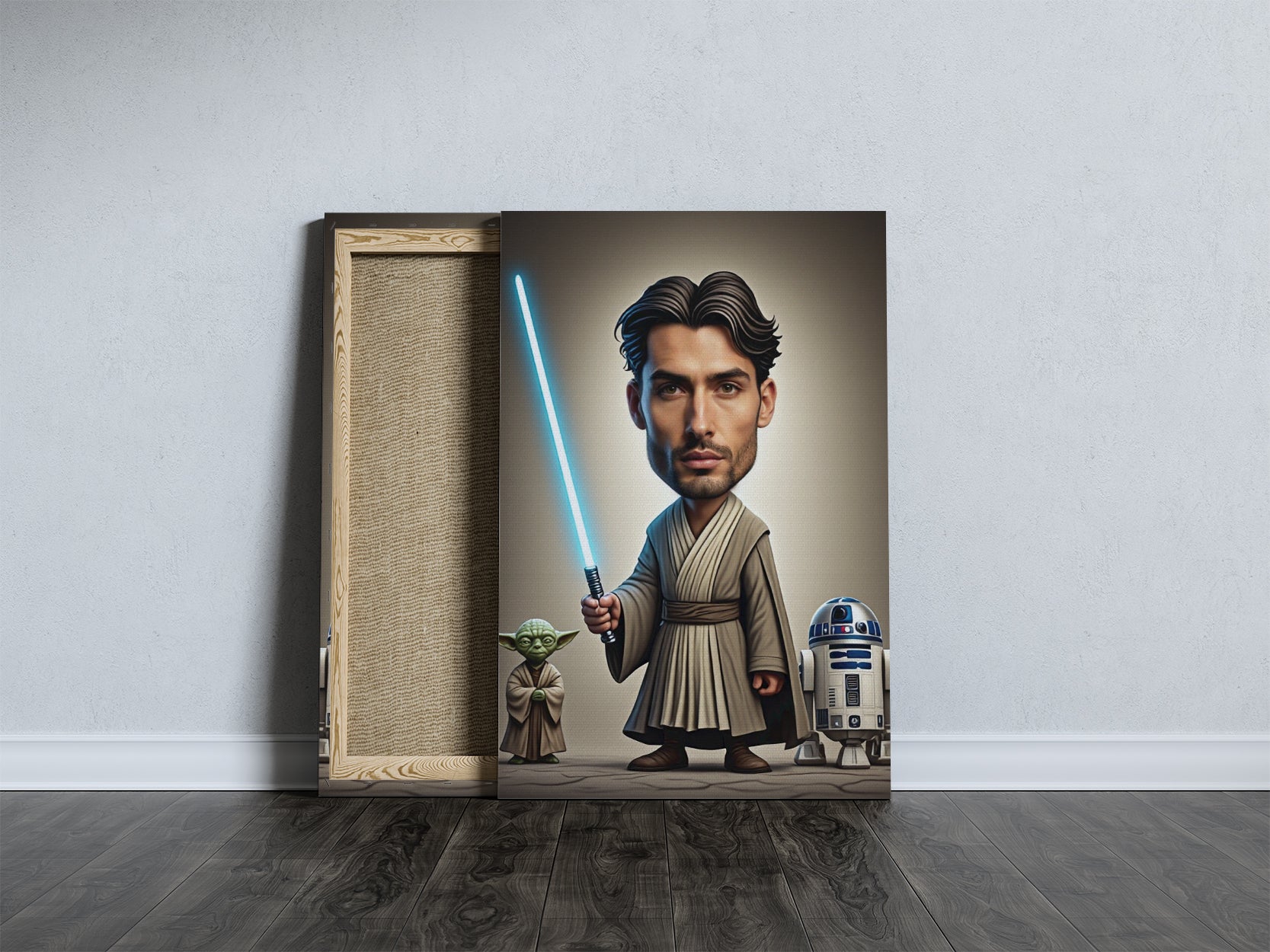 Pomysł na prezent dla fana Star Wars – karykatura Jedi