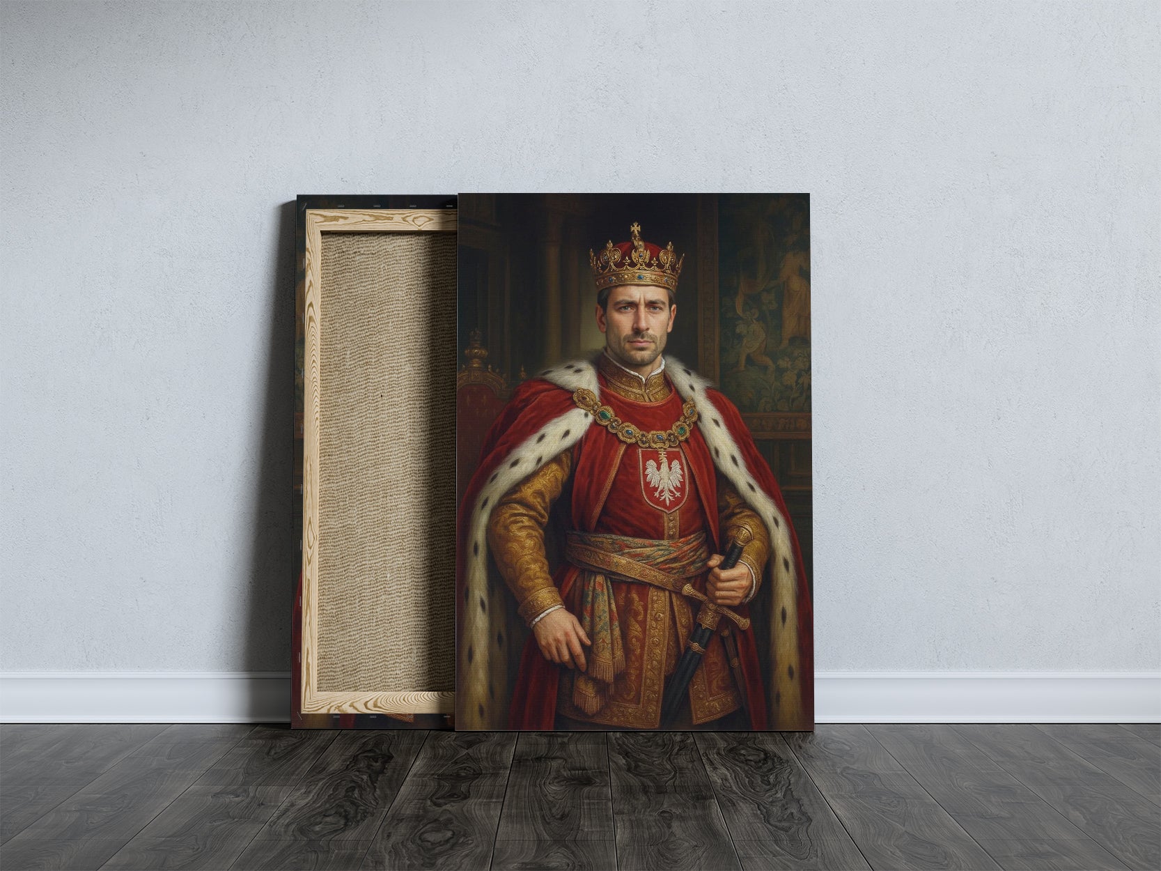 Portret królewski ze zdjęcia