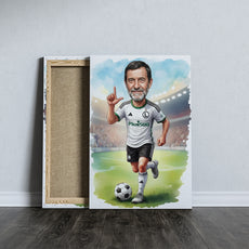 Karykatura dla Fana Piłki Nożnej – prezent dla fana Legii Warszawa