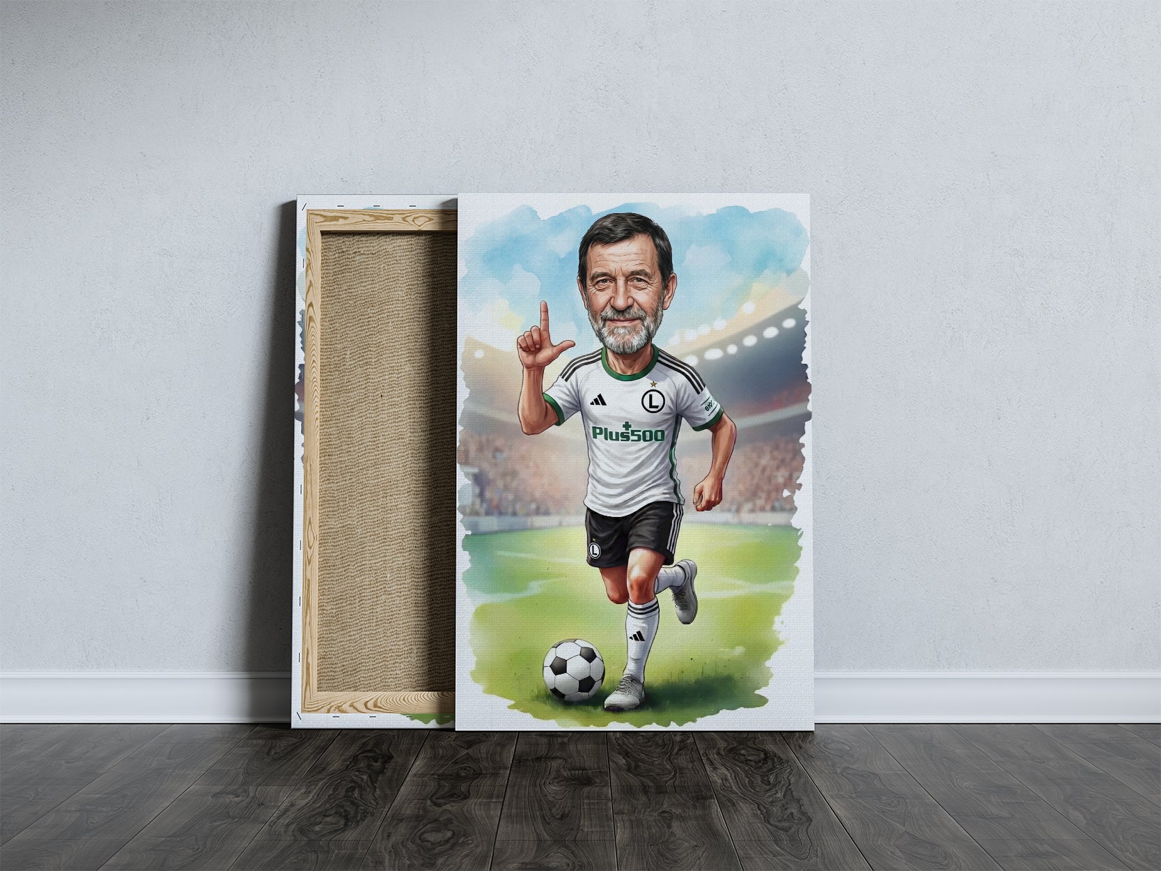 Karykatura dla Fana Piłki Nożnej – prezent dla fana Legii Warszawa