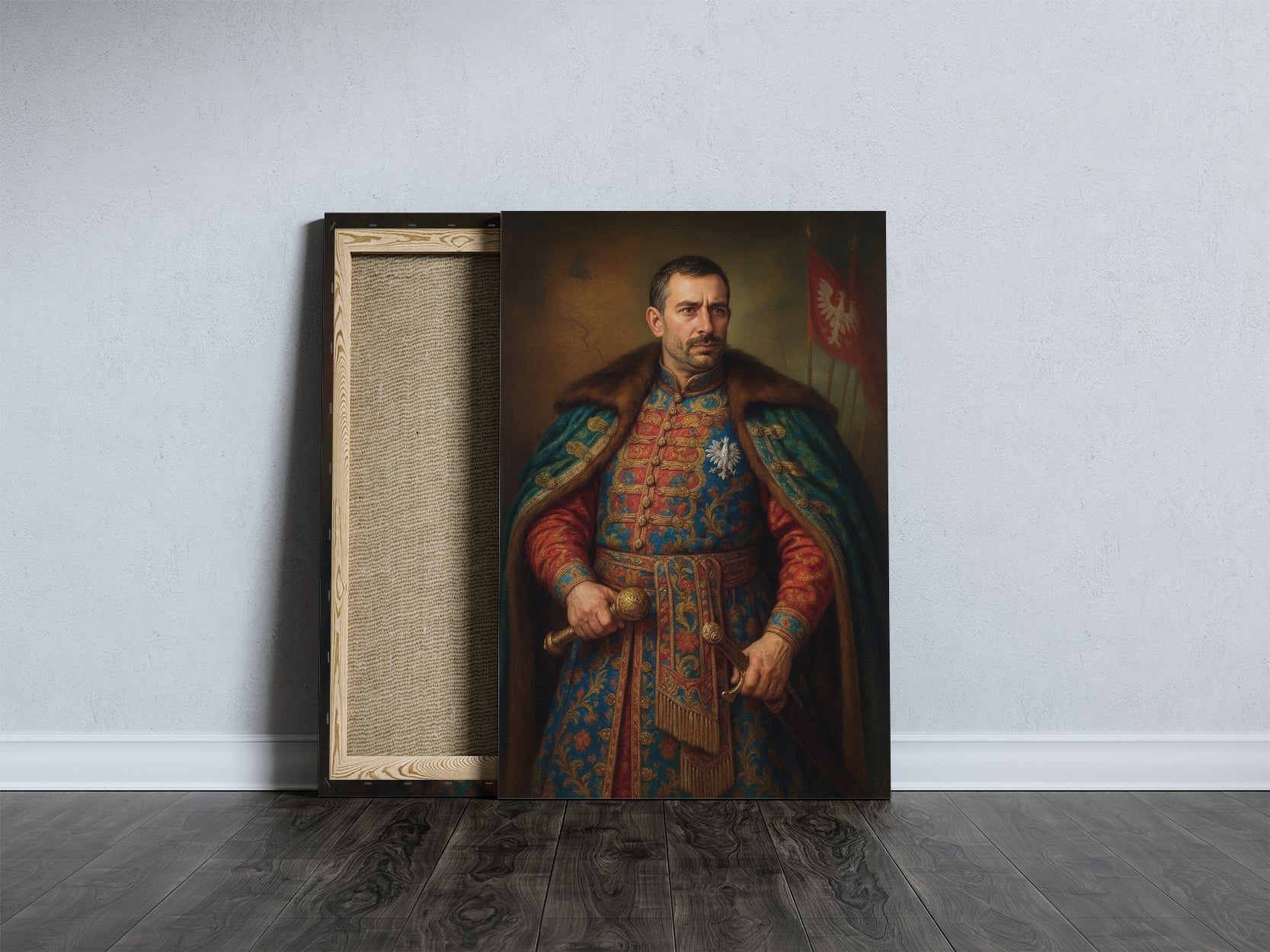 Portret szlachcica ze zdjęcia